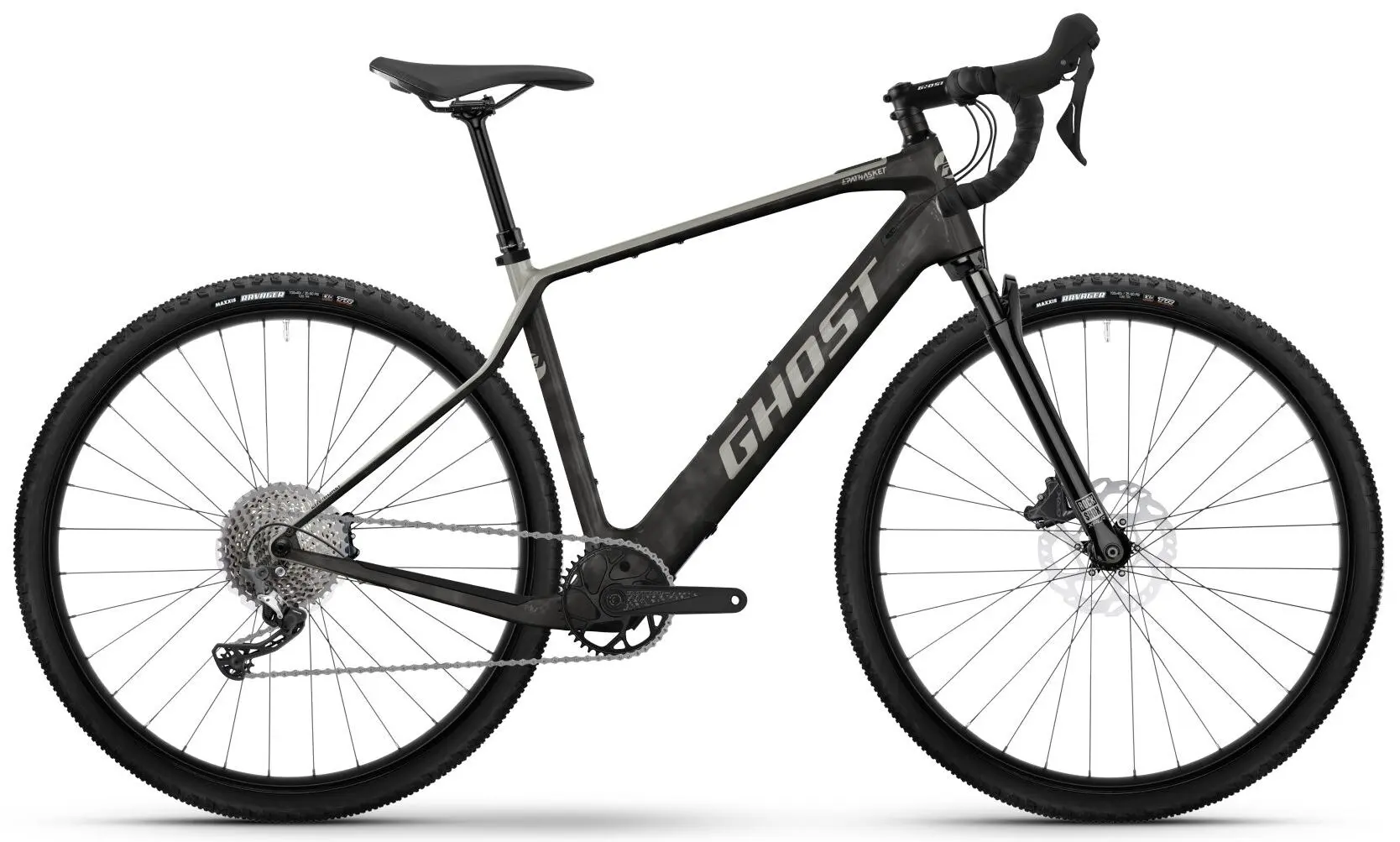 Ghost Path Asket Advanced Elektrische Gravel Bike Carbon met vering XL 54cm