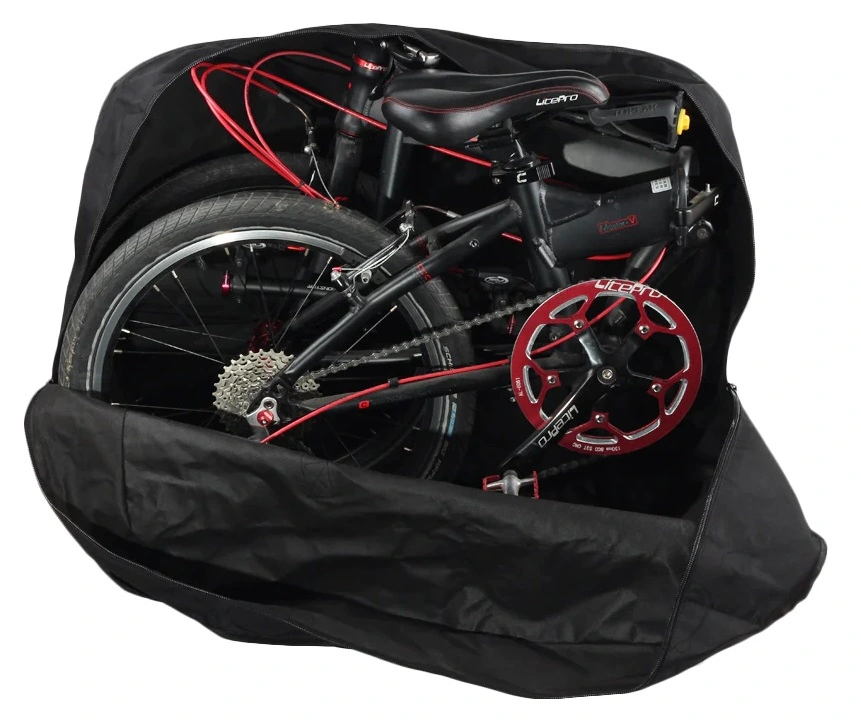 Stevige draagtas voor 20 inch vouwfietsen zwart