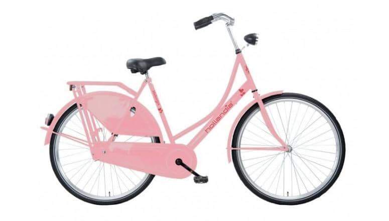 Hollandia Valentijn Dames Stadsfiets Roze 56 Cm