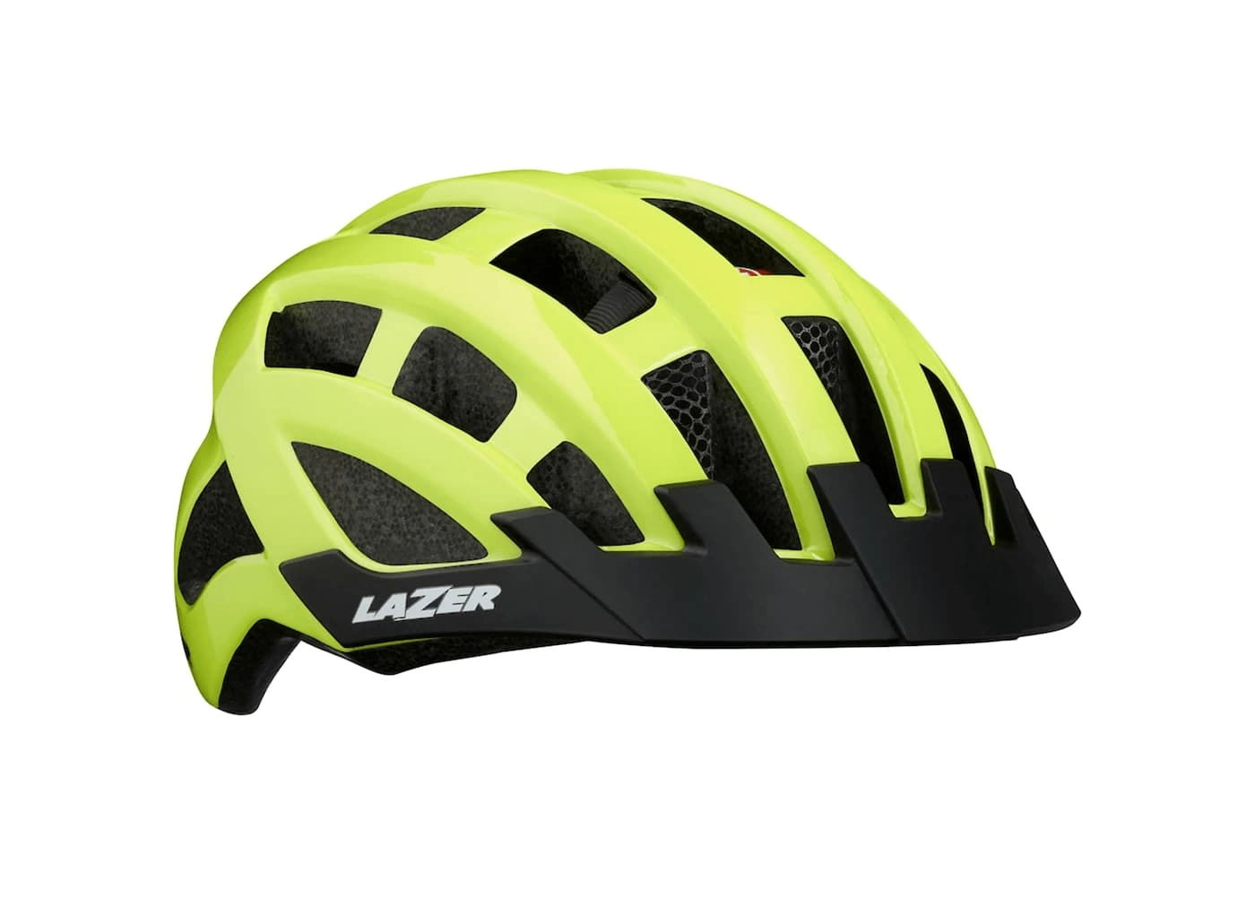 Lazer Compact DLX fietshelm met LED geel