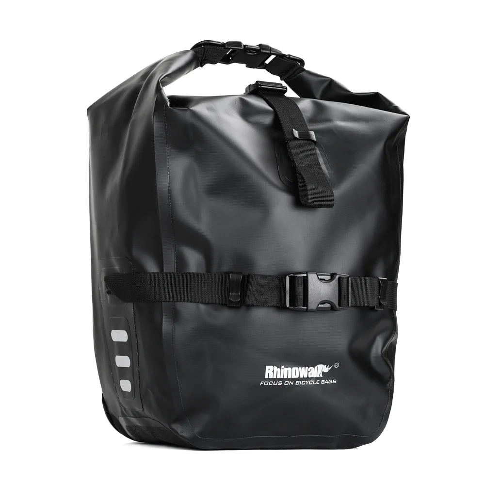 20 Liter waterdichte bagagedragertas zwart