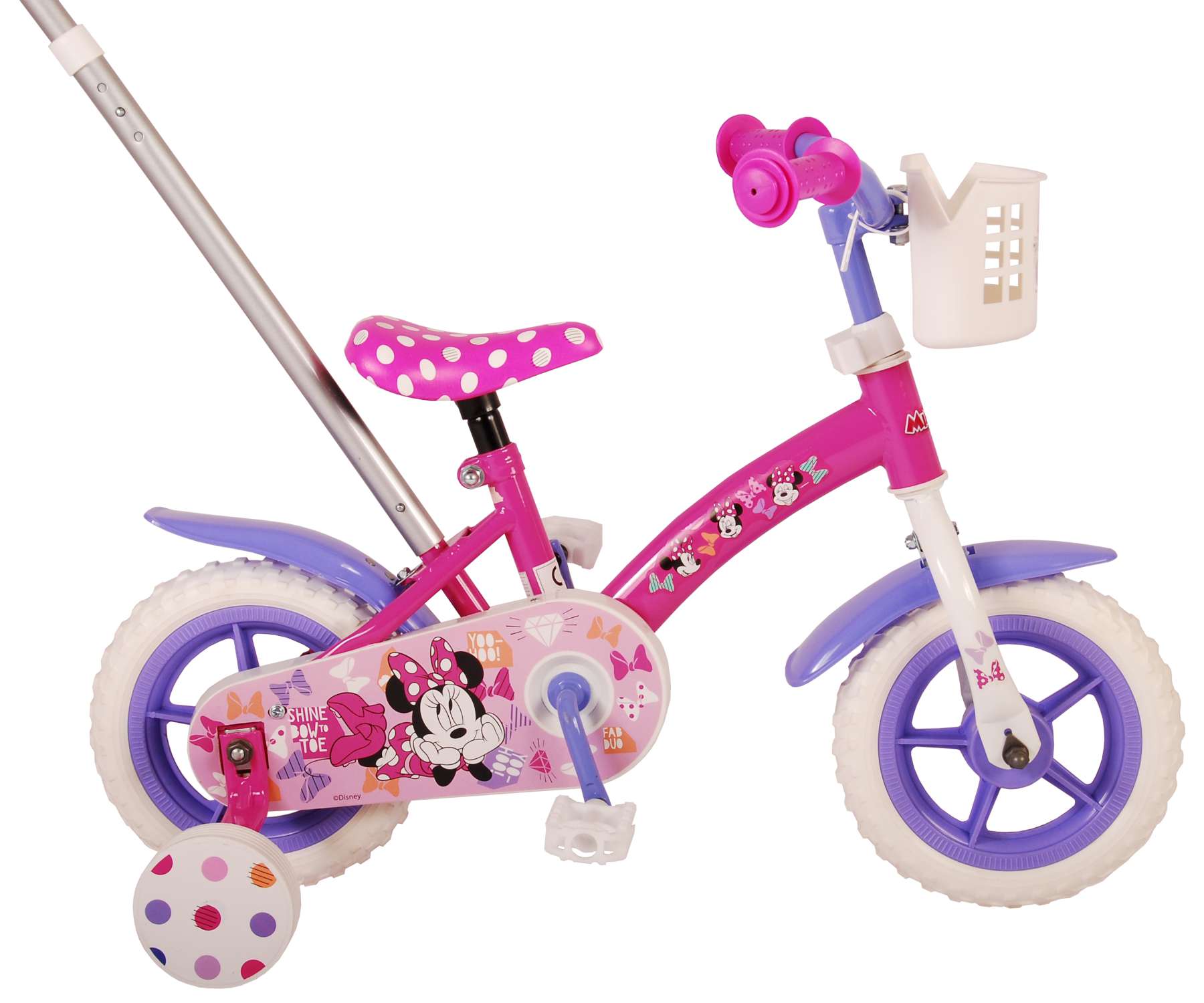 Volare Disney Minnie Cutest Ever! 10 Inch Meisjes Kinderfiets Roze