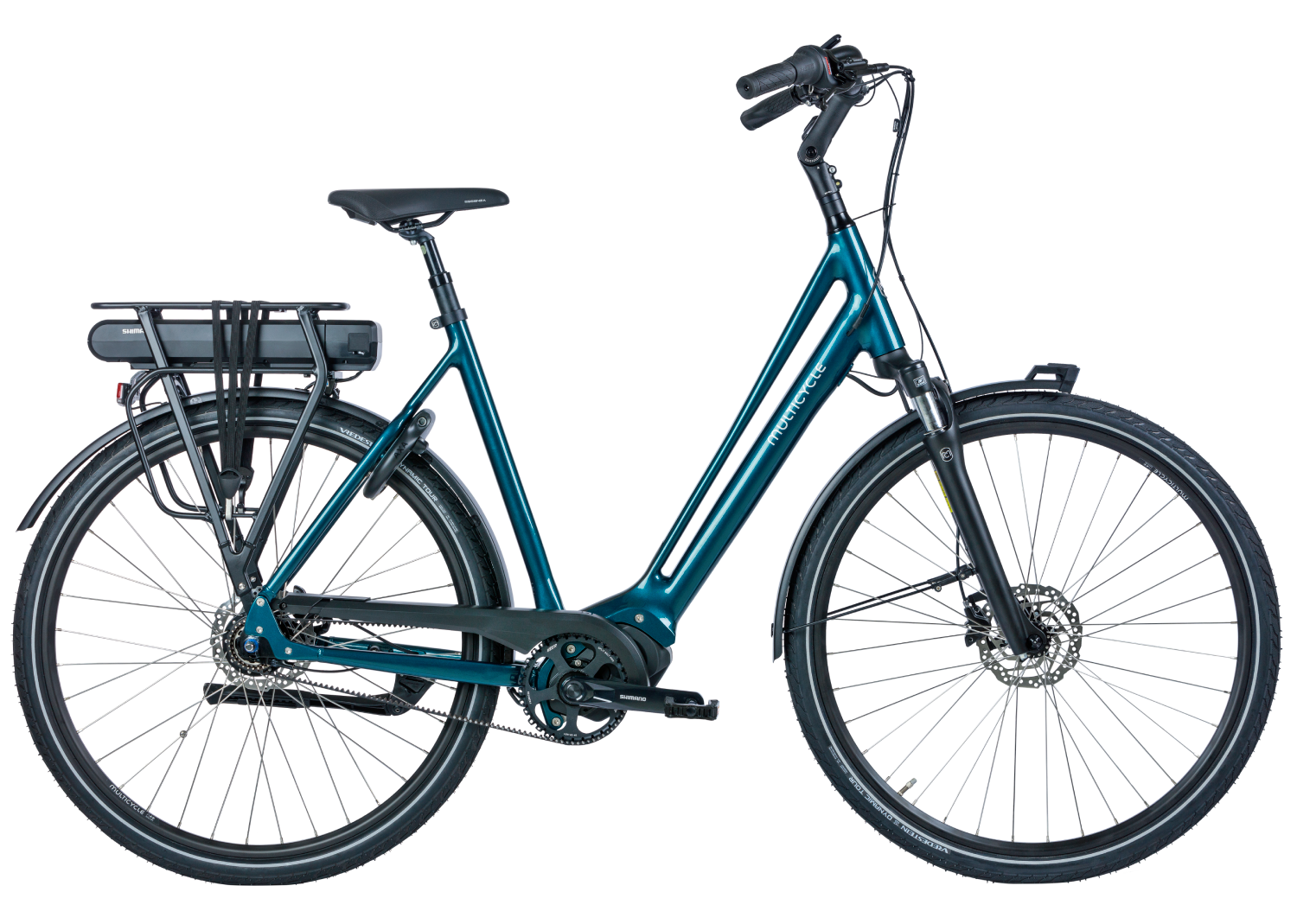 Multicycle Solo EMB N7 2023 Dames Elektrische Fiets Turquoise/Zilver 57 Cm