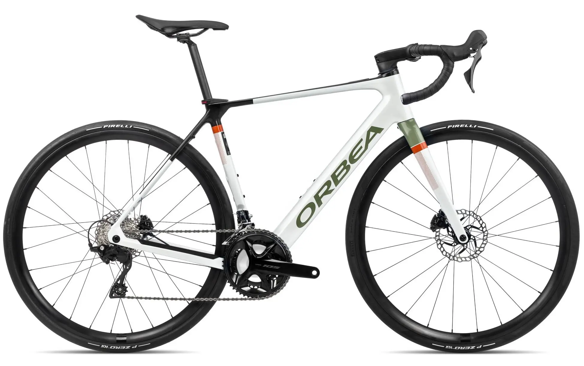 Orbea Gain M30 2024 Elektrische Racefiets Carbon Wit M
