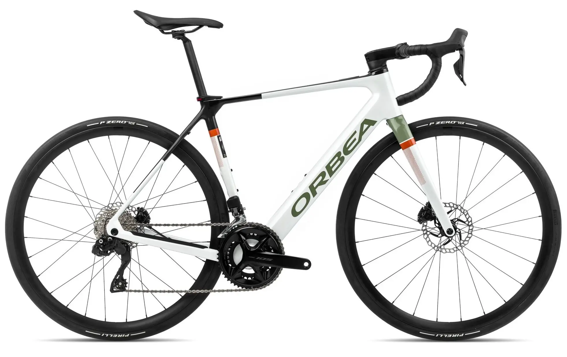 Orbea Gain M30I 2024 Elektrische Racefiets Carbon Wit XXL
