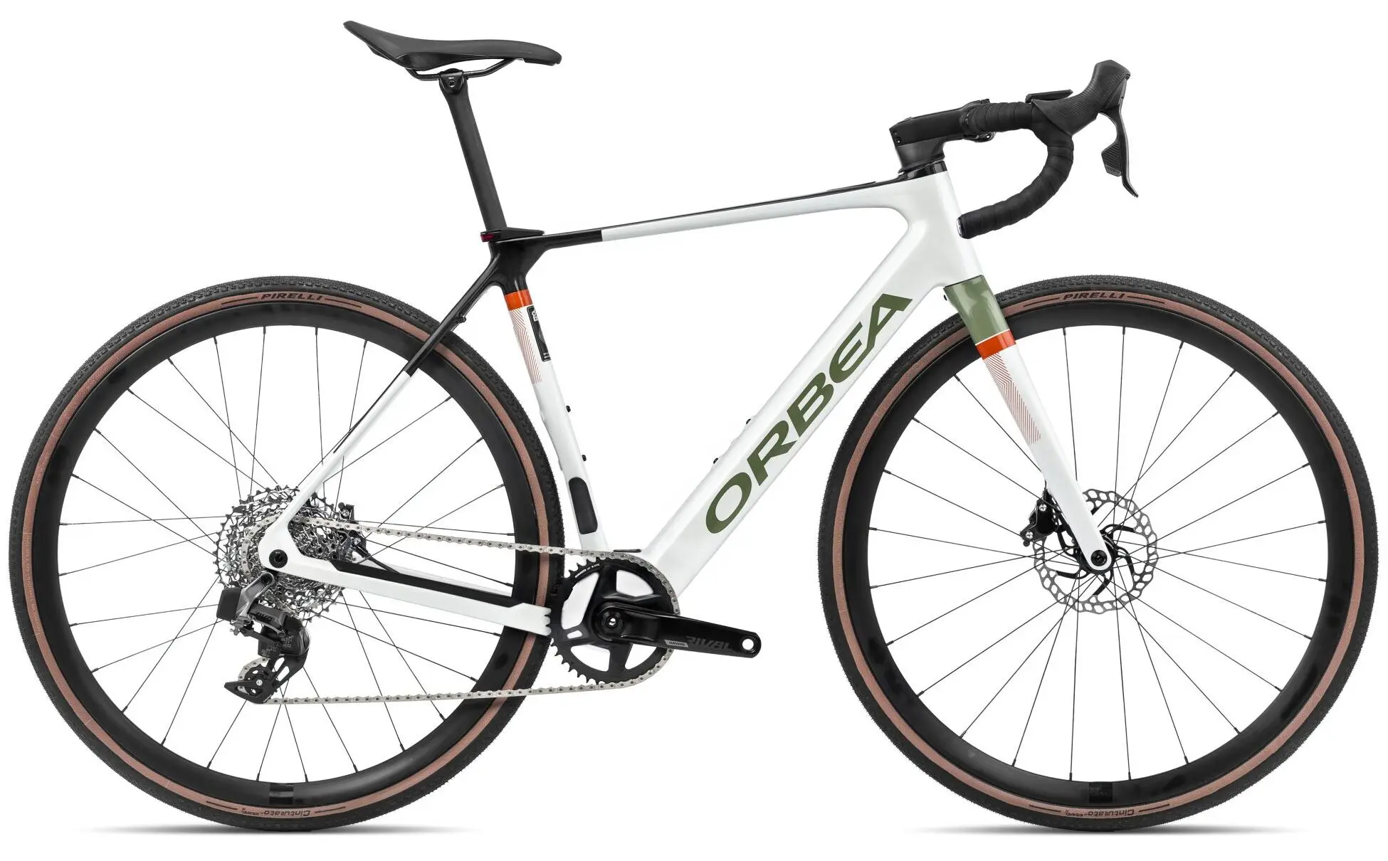 Orbea Gain M31E 1X 2024 Elektrische Gravelbike Carbon Wit XL