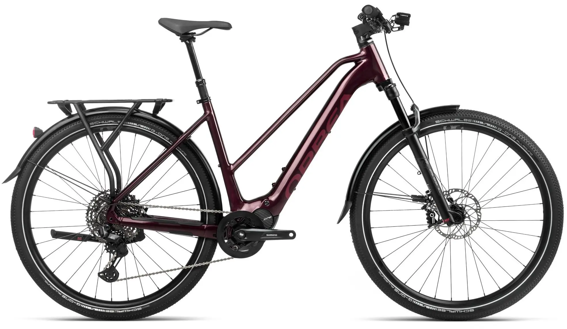 Orbea Kemen Mid 10 2024 Elektrische Damesfiets Middenmotor Rood S