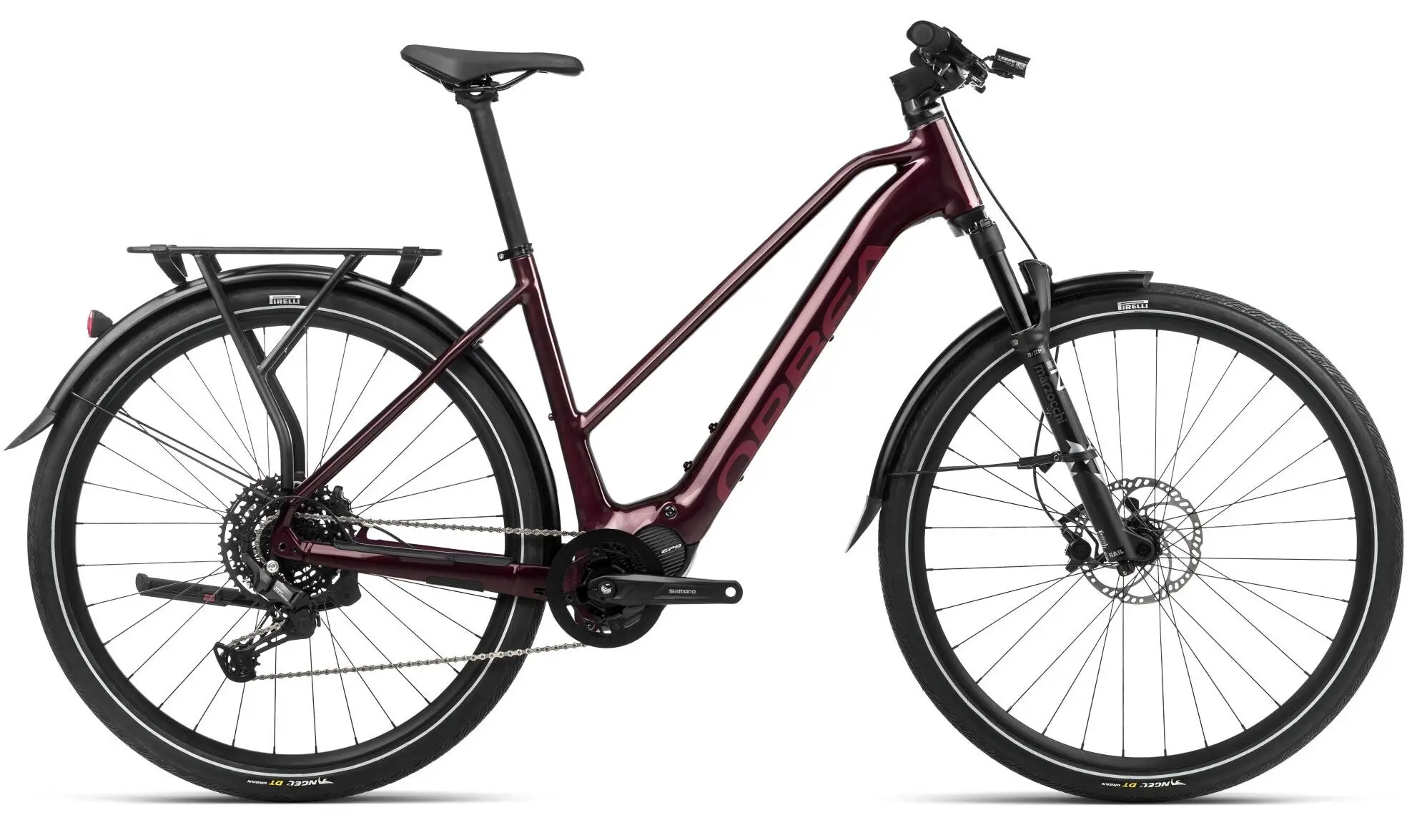 Orbea Kemen Mid 30 2024 Elektrische Damesfiets Middenmotor Rood L