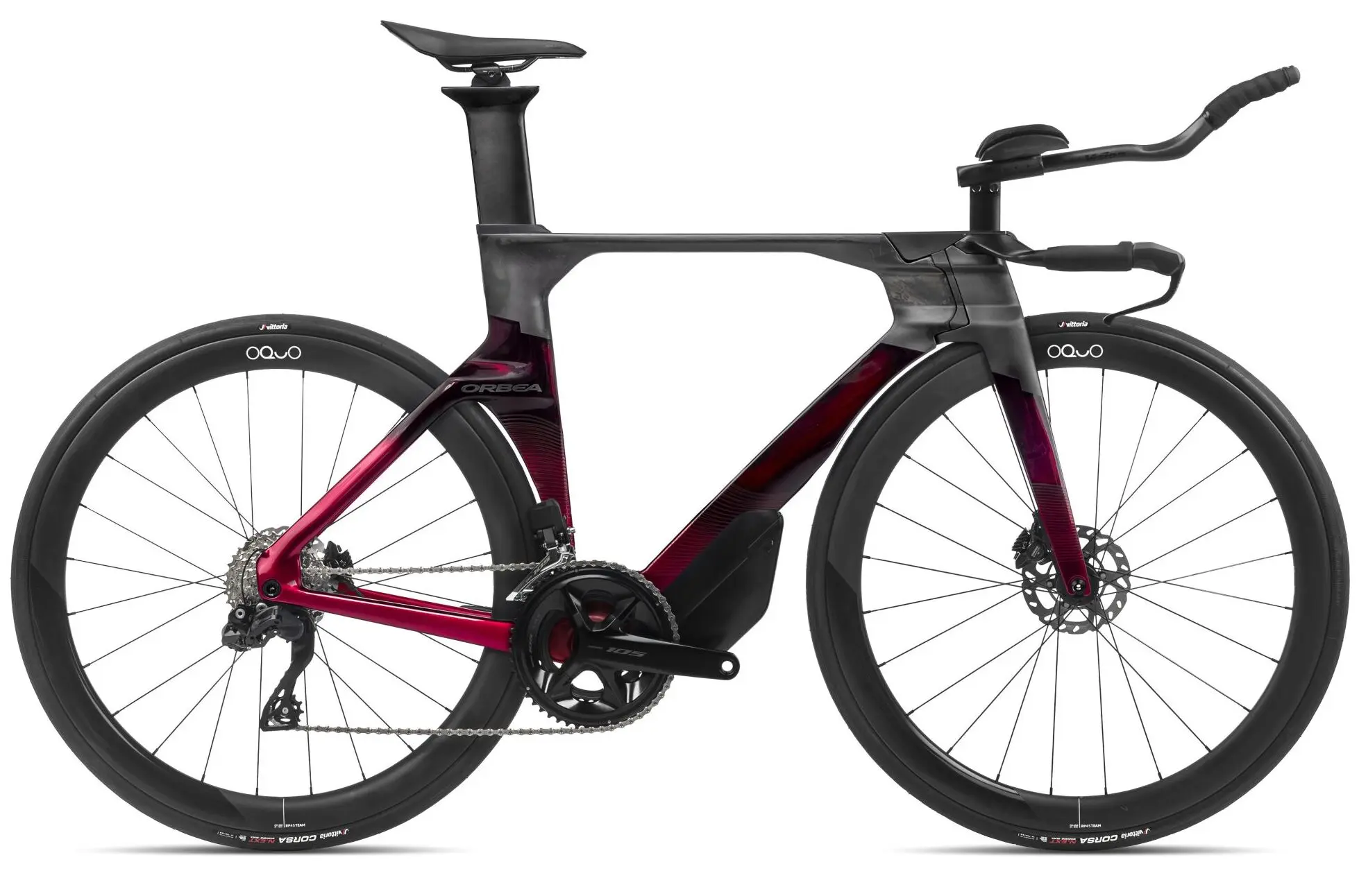 Orbea ORDU M30ILTD 2024 Triathlon Fiets Carbon Rood M-L