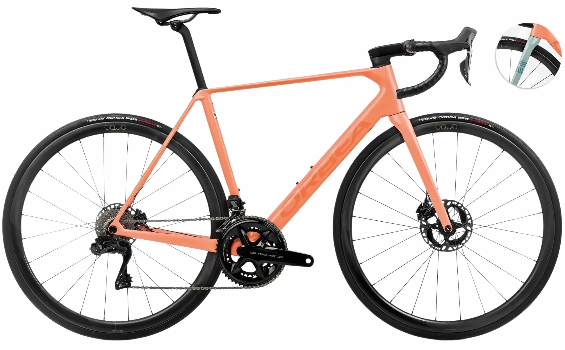 Orbea Orca M10ILTD PWR 2024 Racefiets Carbon Oranje 49cm