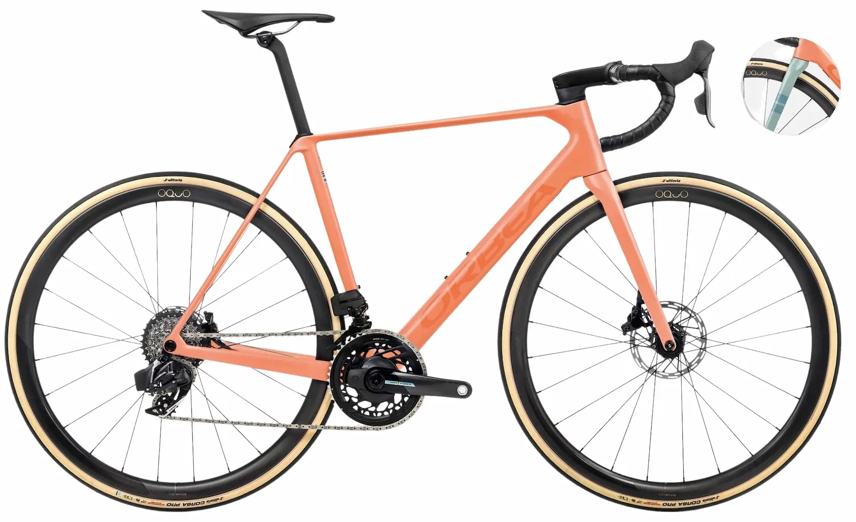 Orbea Orca M21ELTD PWR 2024 Racefiets Carbon Oranje 49cm
