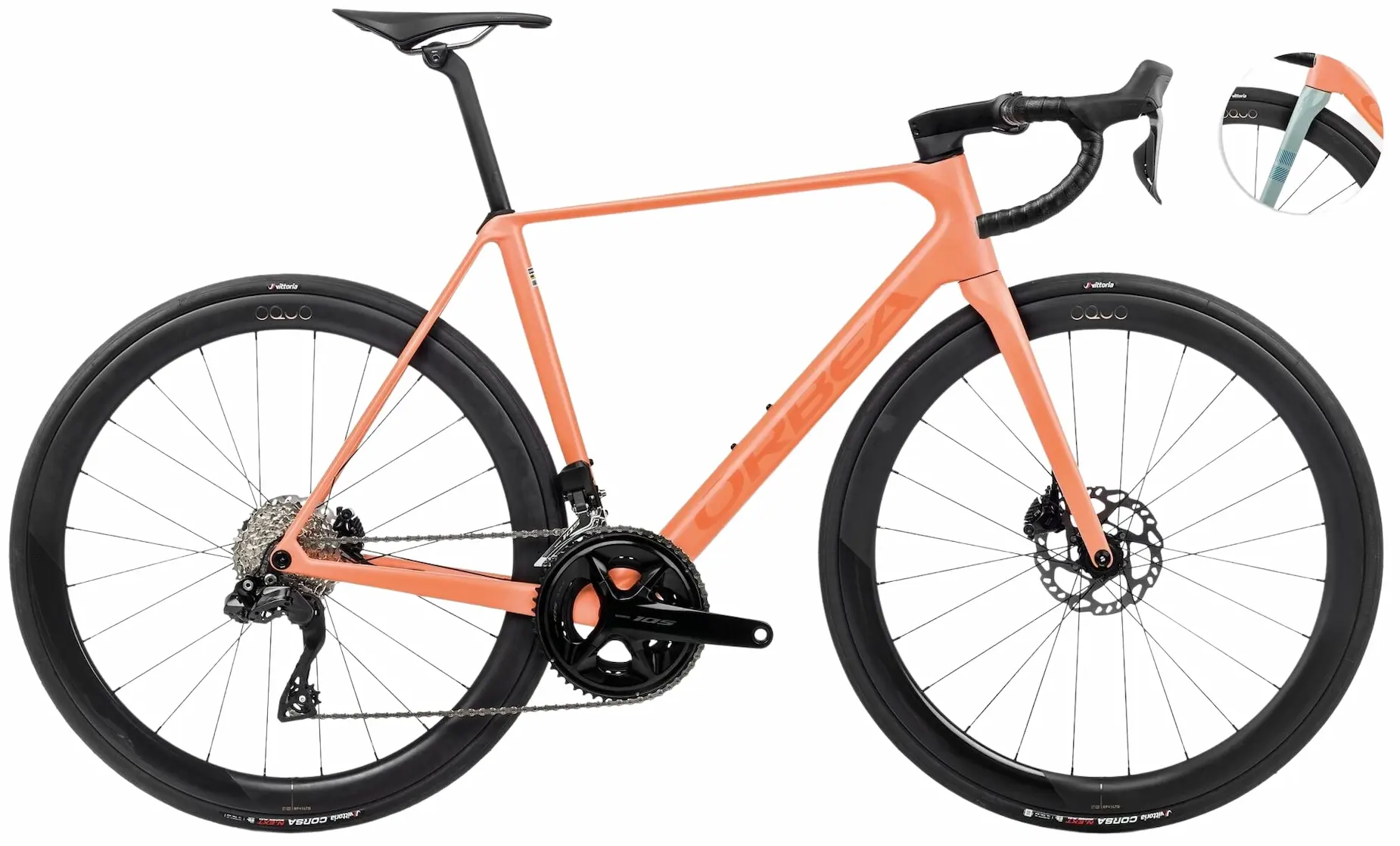 Orbea Orca M30ILTD PWR 2024 Racefiets Carbon Oranje 49cm