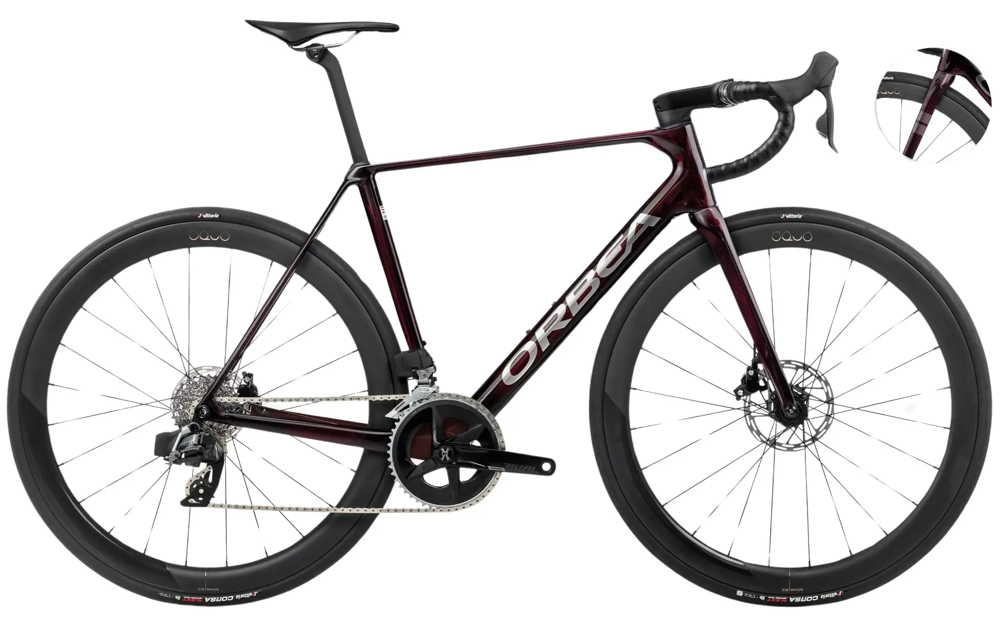 Orbea Orca M31ELTD PWR 2024 Racefiets Carbon Rood 53cm