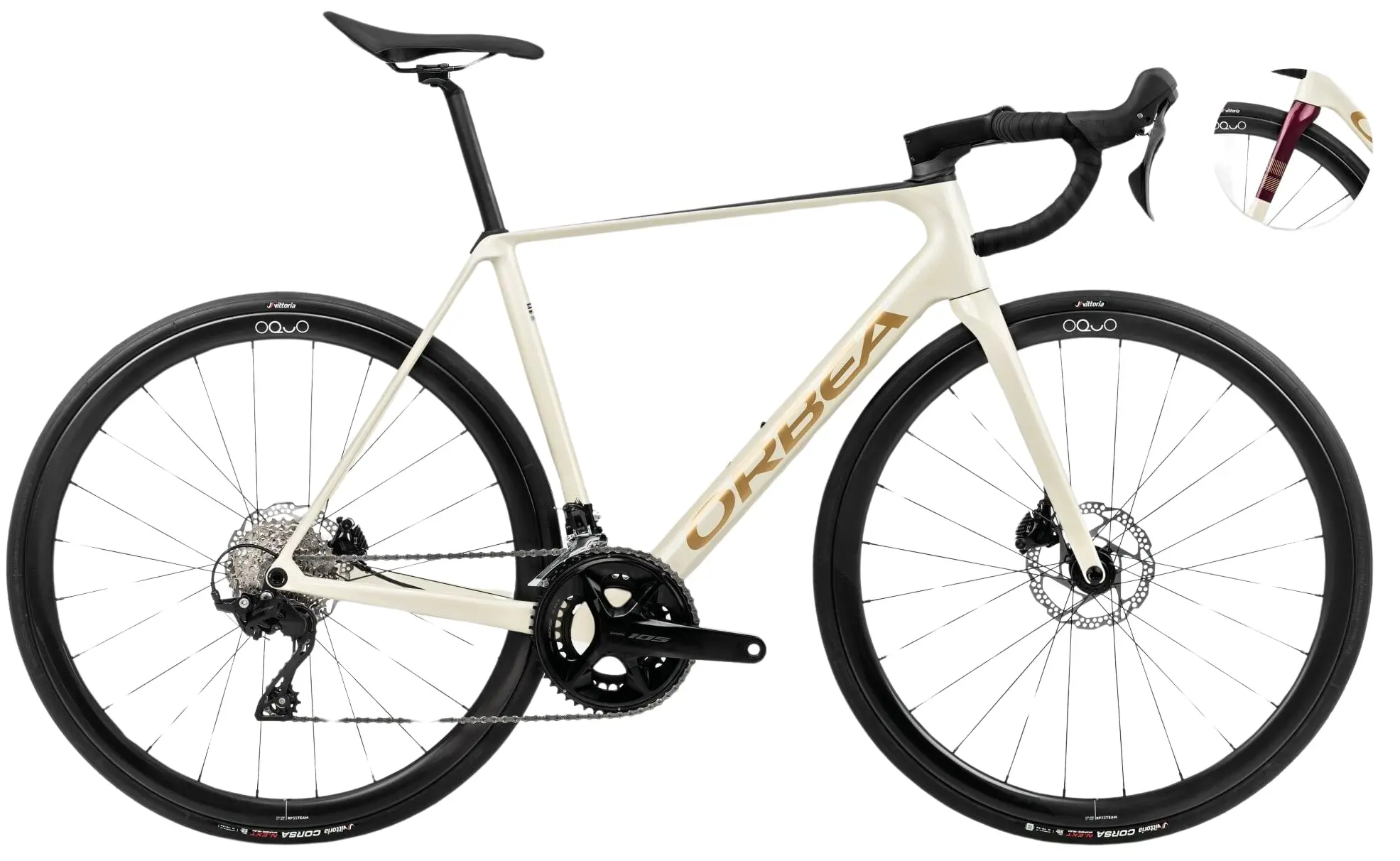 Orbea Orca M35 2024 Racefiets Carbon Wit 47cm