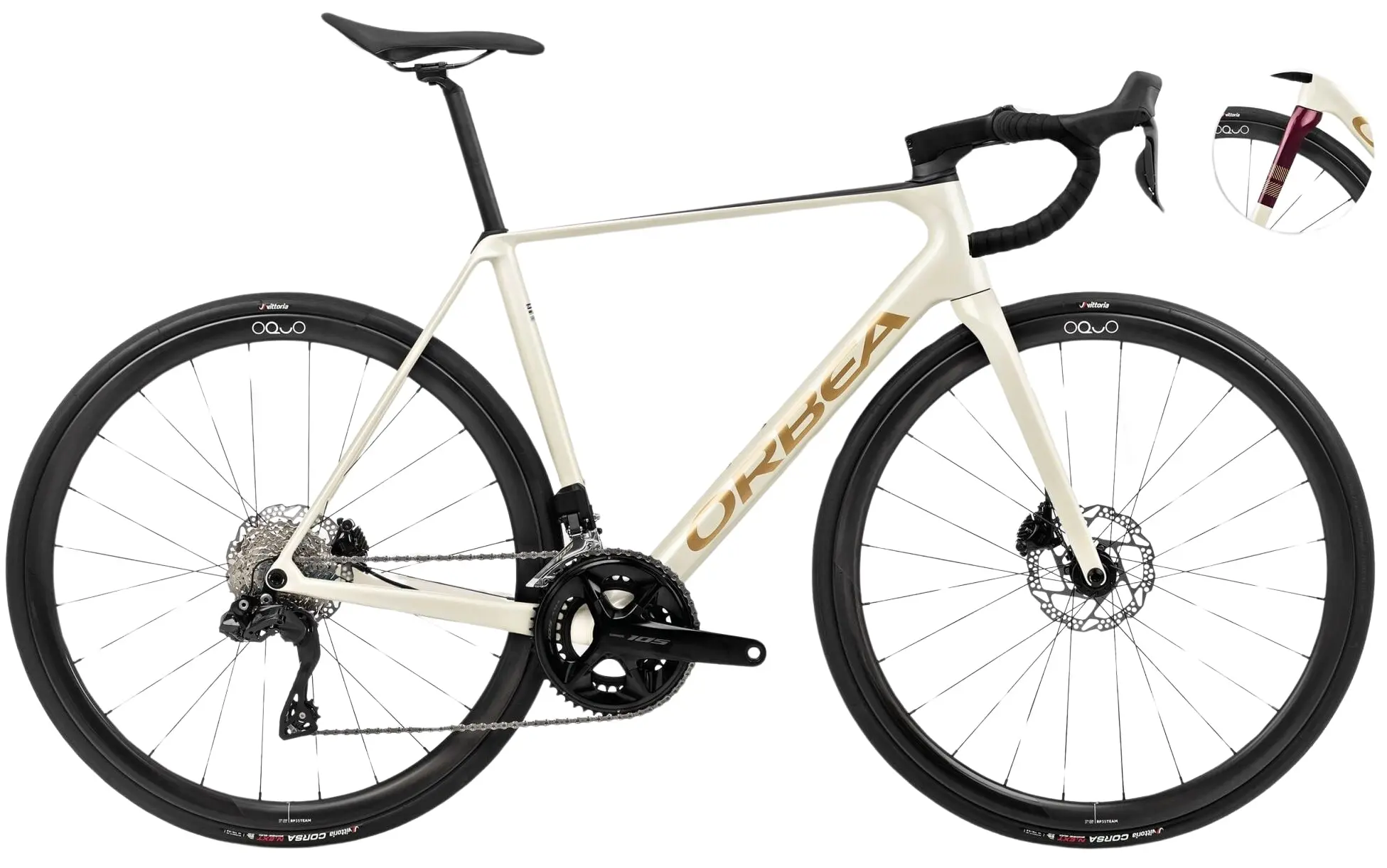 Orbea Orca M35I 2024 Racefiets Carbon Wit 53cm