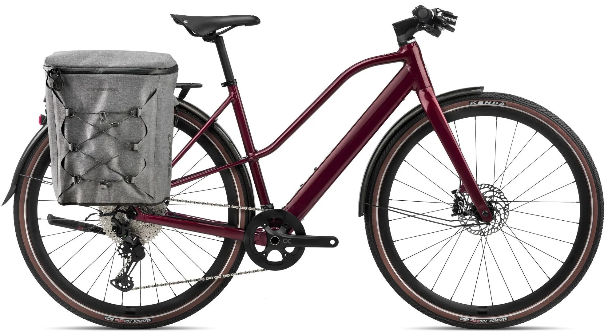 Orbea VIBE MID H10 EQ 2024 Lichtgewicht Elektrische Fiets Dames Rood L