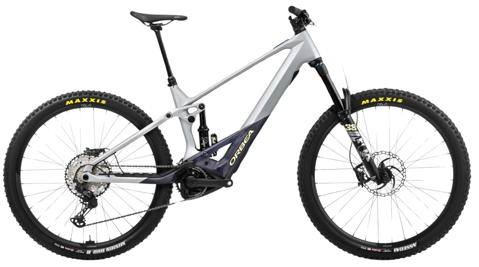 Orbea Wild M10 2024 Elektrische Mountainbike Fully Carbon Wit M