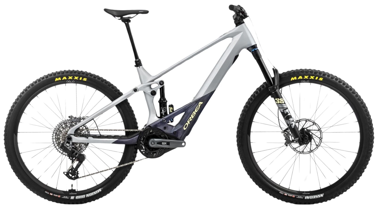 Orbea Wild M11-AXS 2024 Elektrische Mountainbike Fully Carbon Wit S