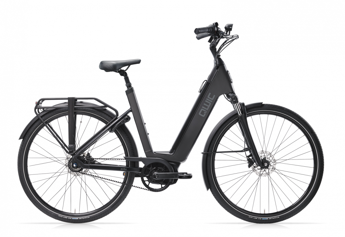 Qwic Mira Tour N7 2023 Dames - Prijs Na Inruil Elektrische Fiets Jet Black 60 Cm