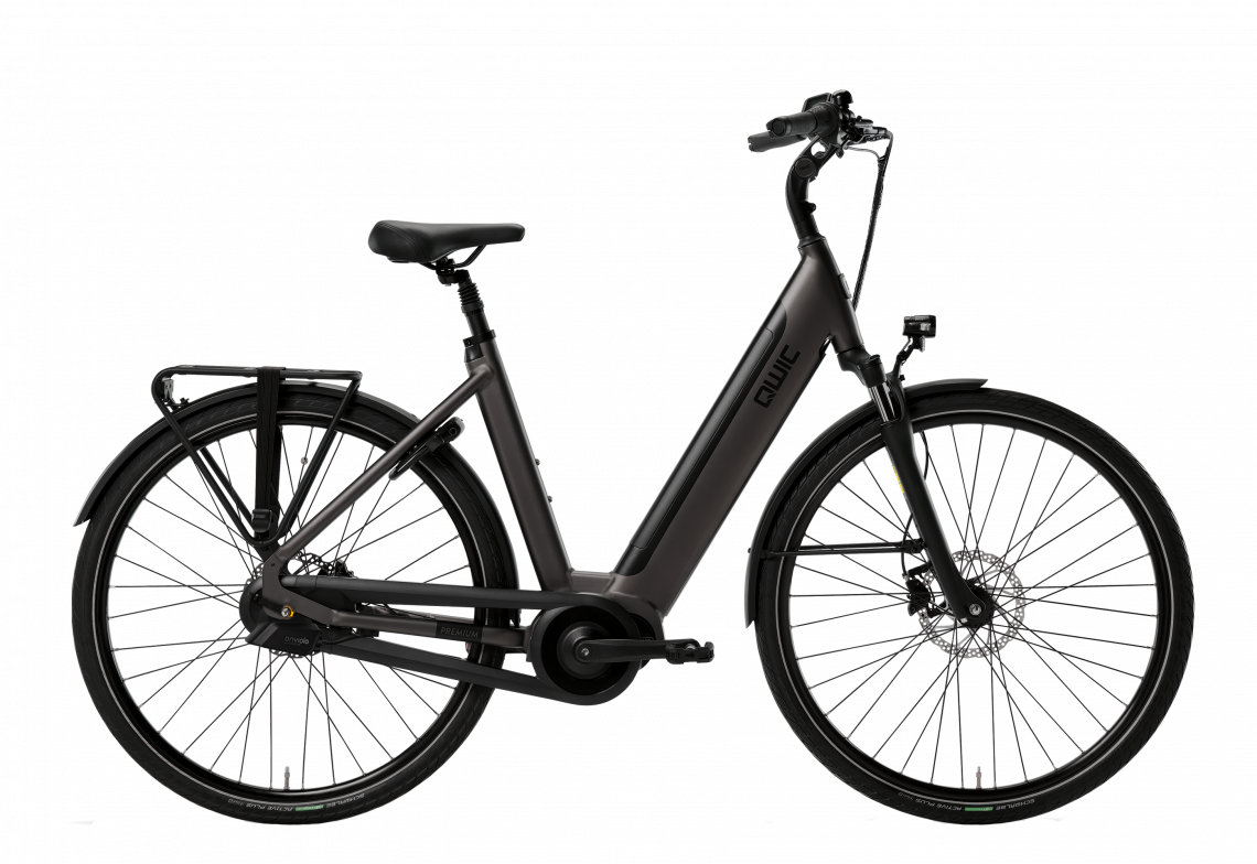 Qwic Premium I-Auto 2023 Dames - Prijs Na Inruil Elektrische Fiets Jet Black 49 Cm