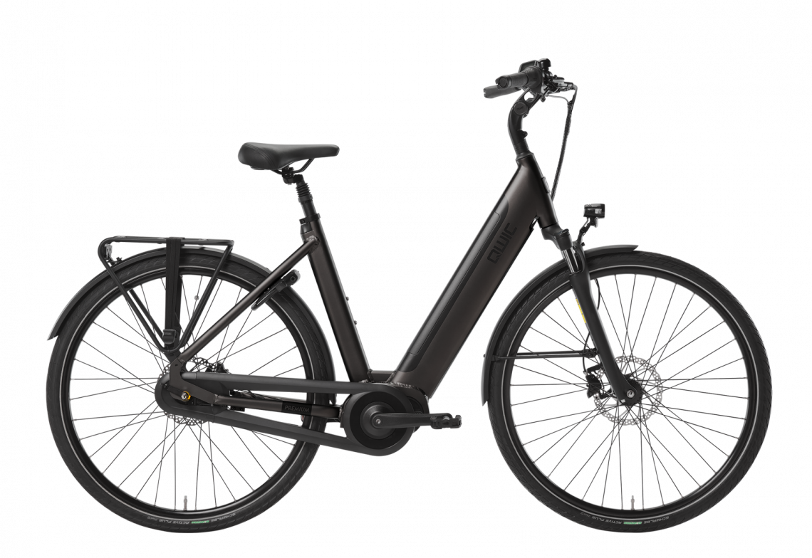 Qwic Premium I-MN7.2 2023 Dames - Prijs Na Inruil Elektrische Fiets Jet Black 48 Cm