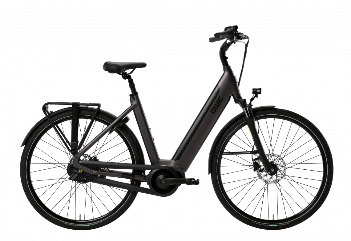 Qwic Premium I-Plus Auto 2023 Dames - Prijs Na Inruil Elektrische Fiets Jet Black 54 Cm