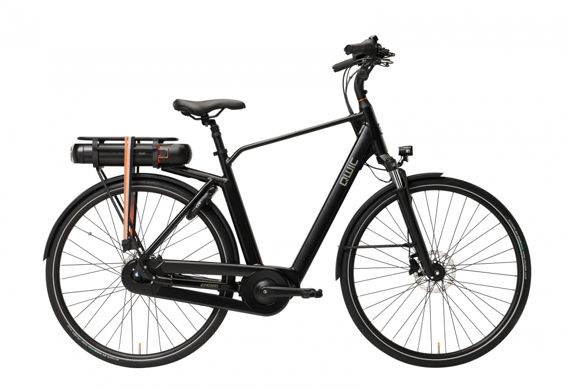 Qwic Premium MN7D 2023 Heren - Prijs Na Inruil Elektrische Fiets Zwart Mat 54 Cm