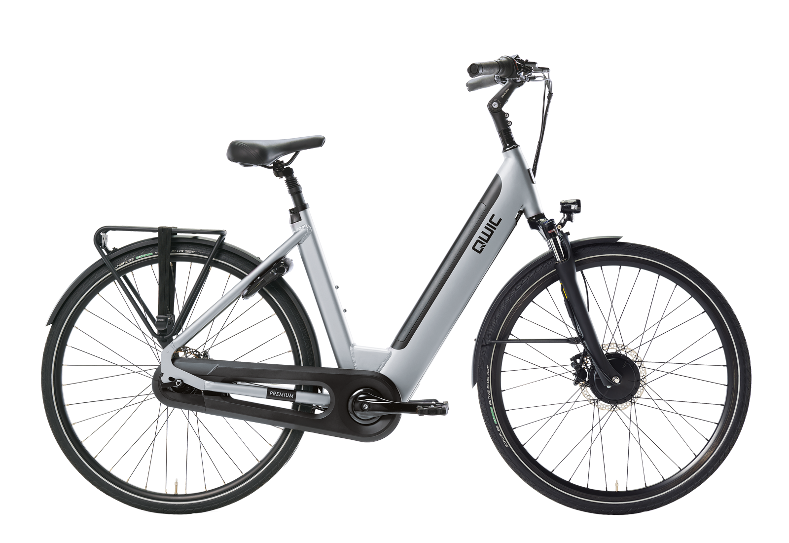 Qwic Premium I-FN7 2023 Dames - Prijs Na Inruil Elektrische Fiets Brushed Aluminium 54 Cm