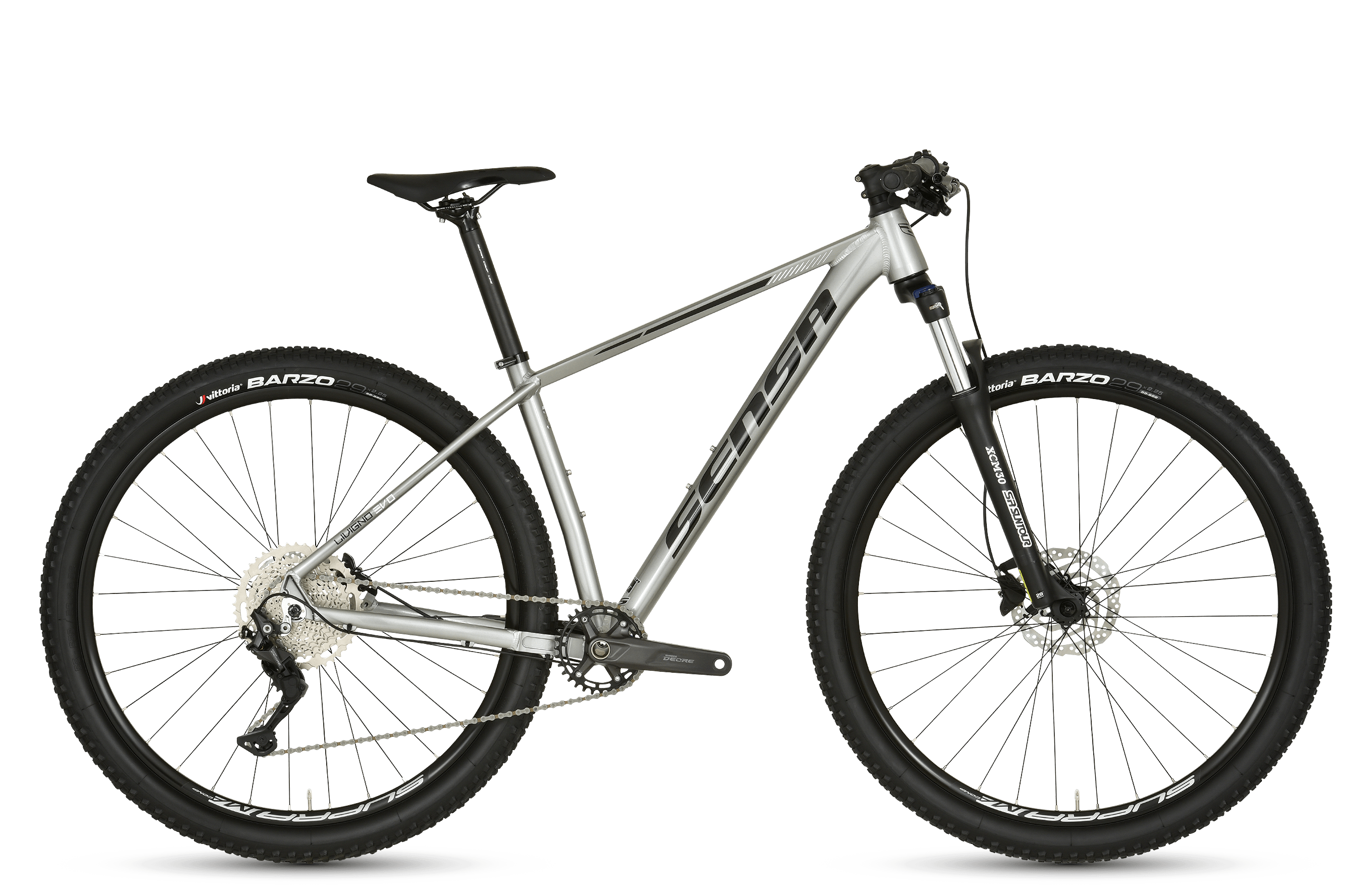 Sensa Livigno Evo Tour 29 2023 Heren Mountainbike Shiny Speedy Silver 15 Inch