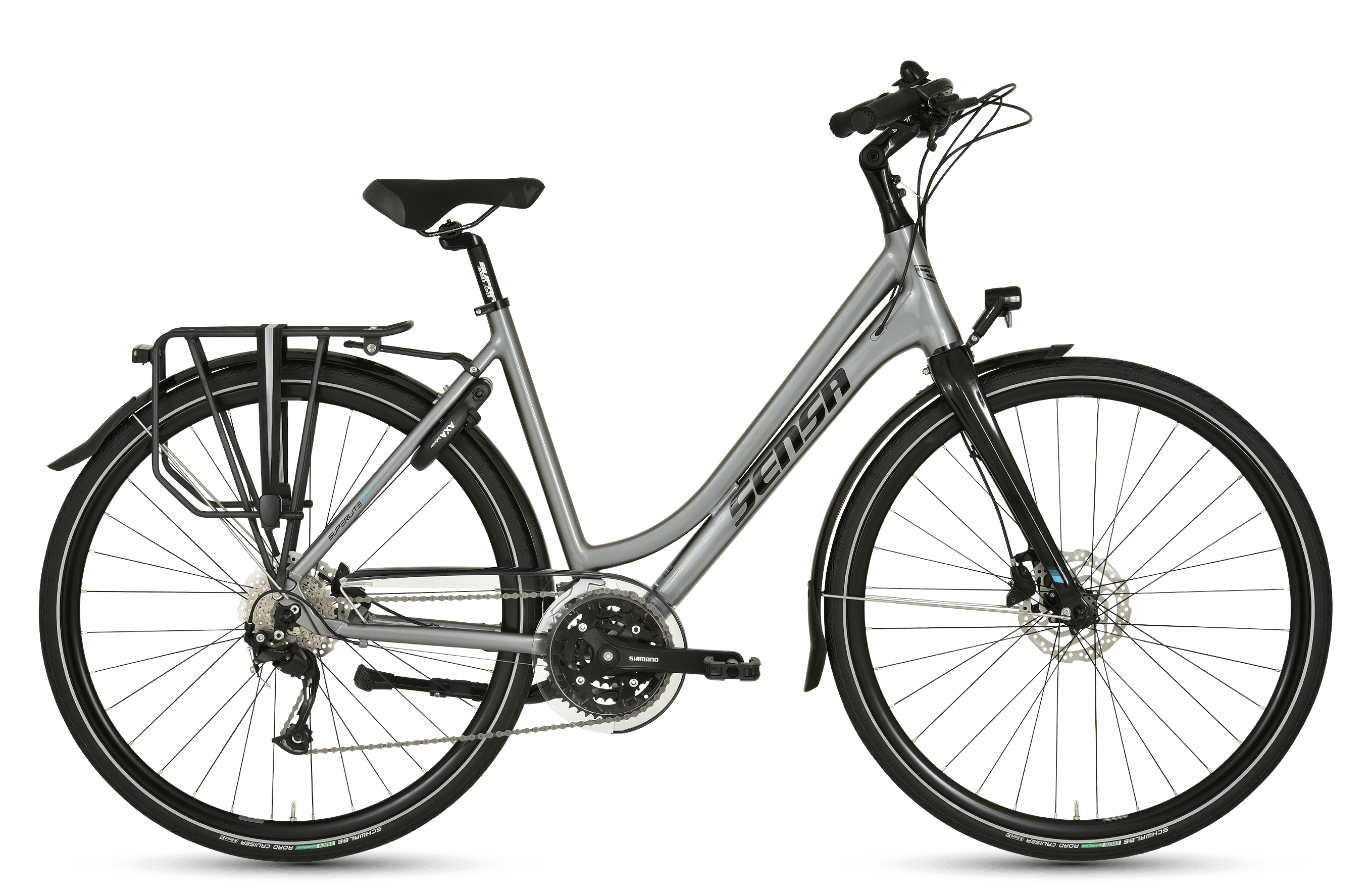 Sensa Superlite Disc V27 Dames Hybride Fiets Shiny Hazy Grey 51 Cm