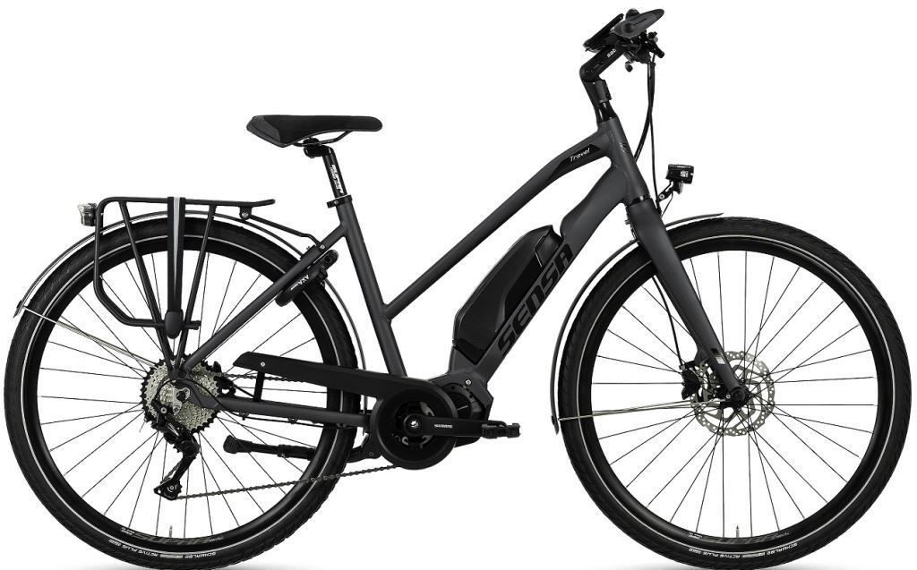 Sensa Travel Power V10 Dames Elektrische Fiets Matt Solid Grey 57 Cm