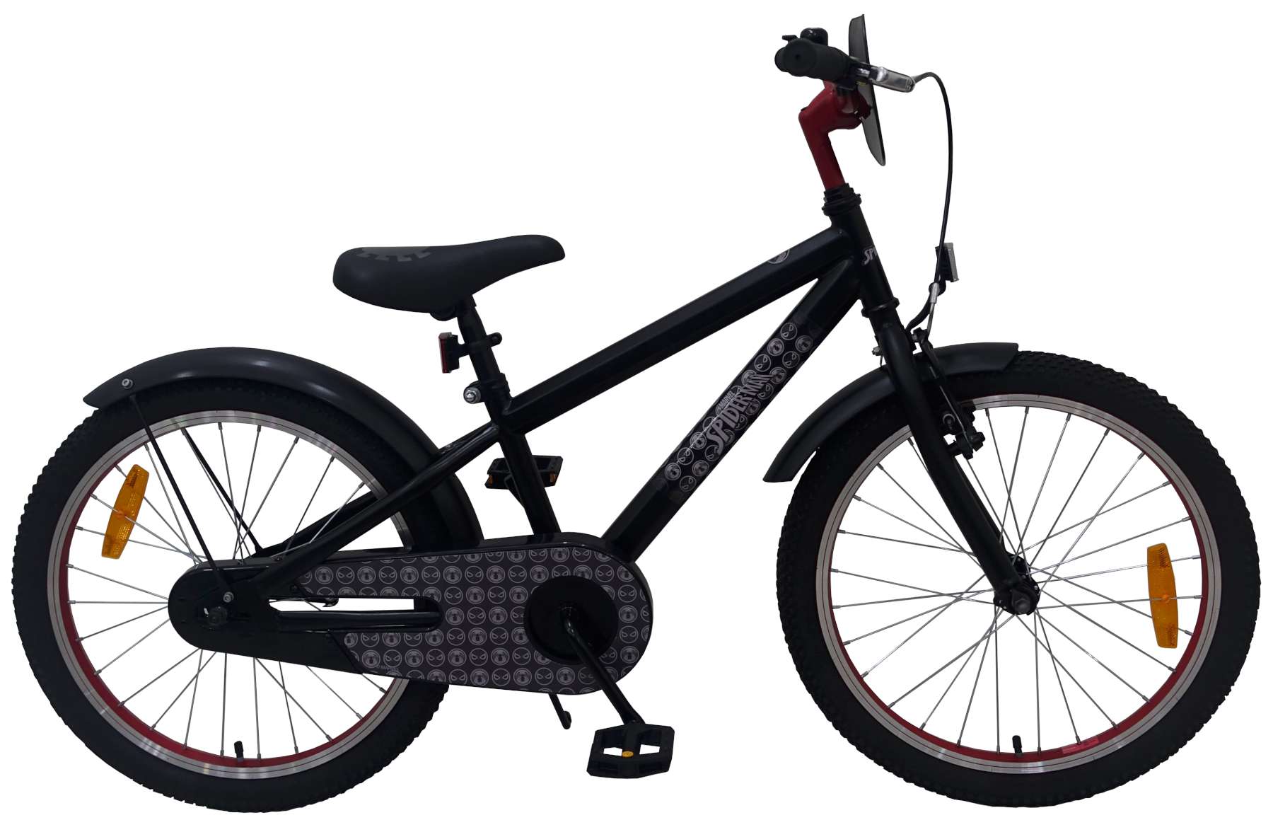Volare Spiderman 20 Inch Jongens Kinderfiets Zwart