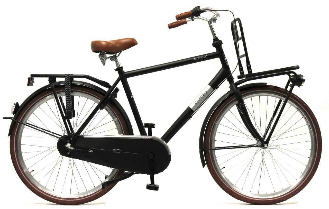 TXED Dark Beetle RN3 Heren Transportfiets Zwart Mat 60 Cm