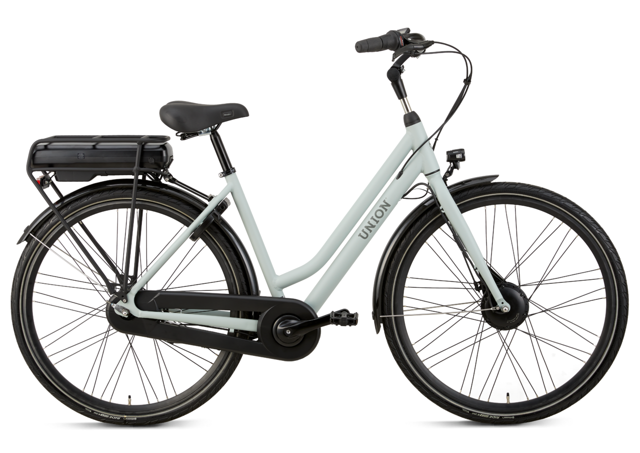 Union E-Curb N7 Dames Elektrische Fiets E-bike Light Olive 53 Cm
