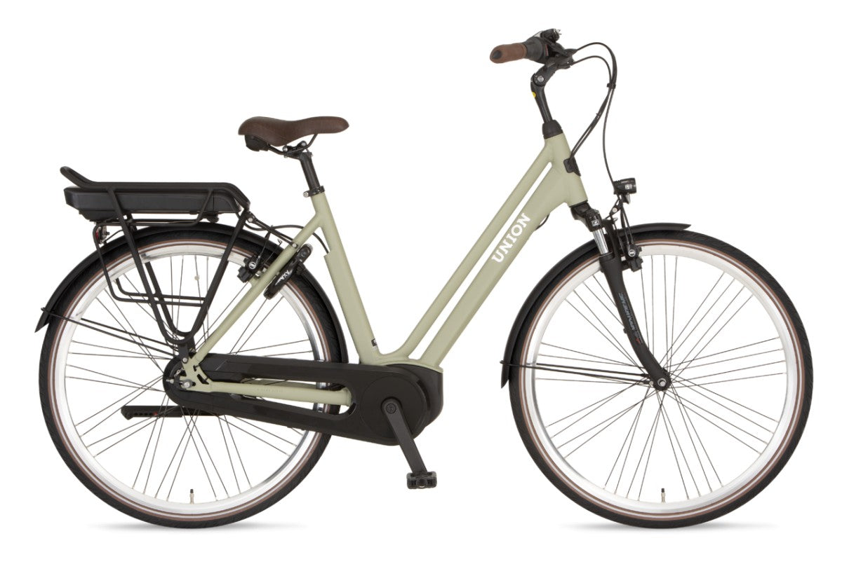 Union E-Fast N7 HMB Dames Elektrische Fiets Pistache Green Mat 57 Cm