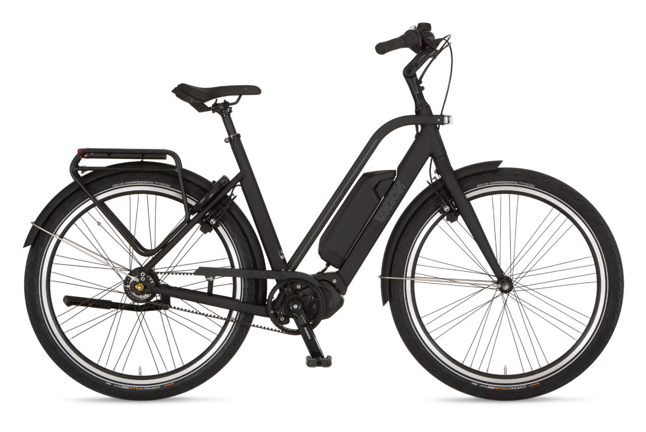 Union E-Lite H8 HMS 2022 Dames Elektrische Fiets Black Mat 53 Cm
