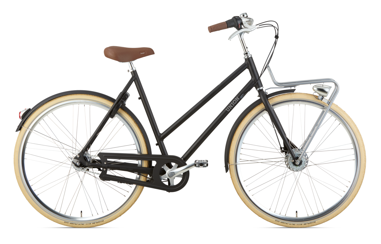 Union Flow N7 Dames Transportfiets Black Mat 49 Cm