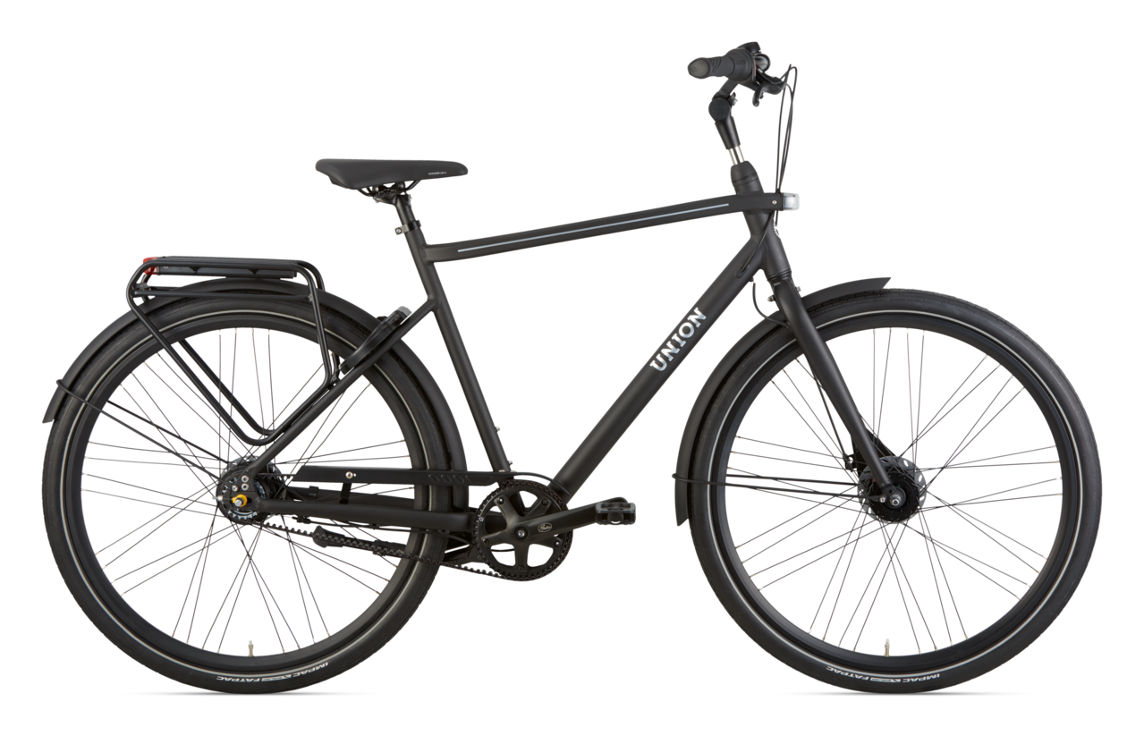 Union Lite N8 Heren Stadsfiets Black Mat 57 Cm