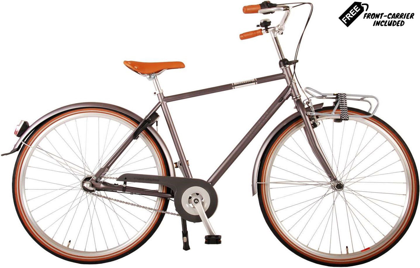 Volare Lifestyle R3T 2023 Heren Stadsfiets Congrit Grey Mat 48 Cm
