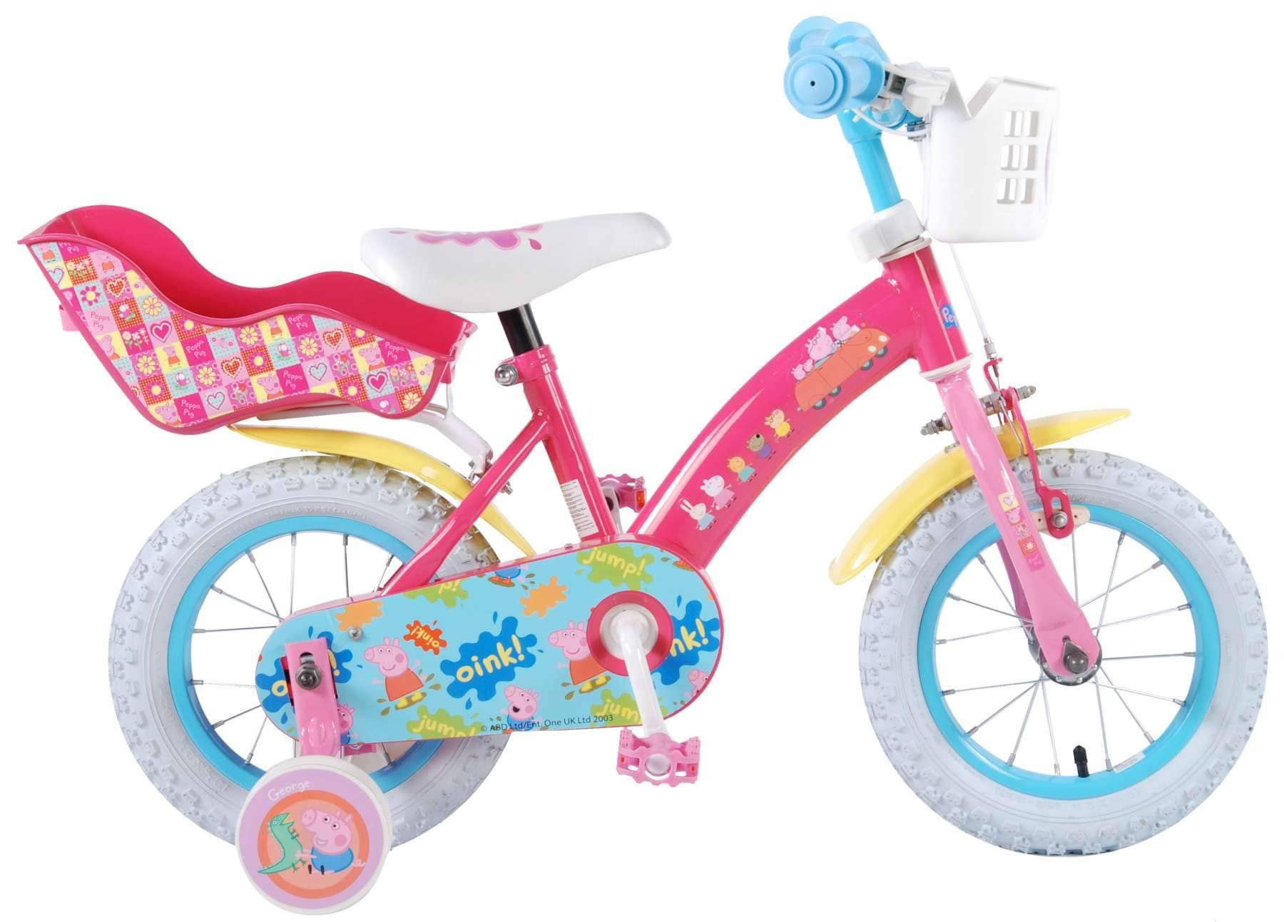 Volare Peppa Pig 12 Inch Meisjes Kinderfiets Roze