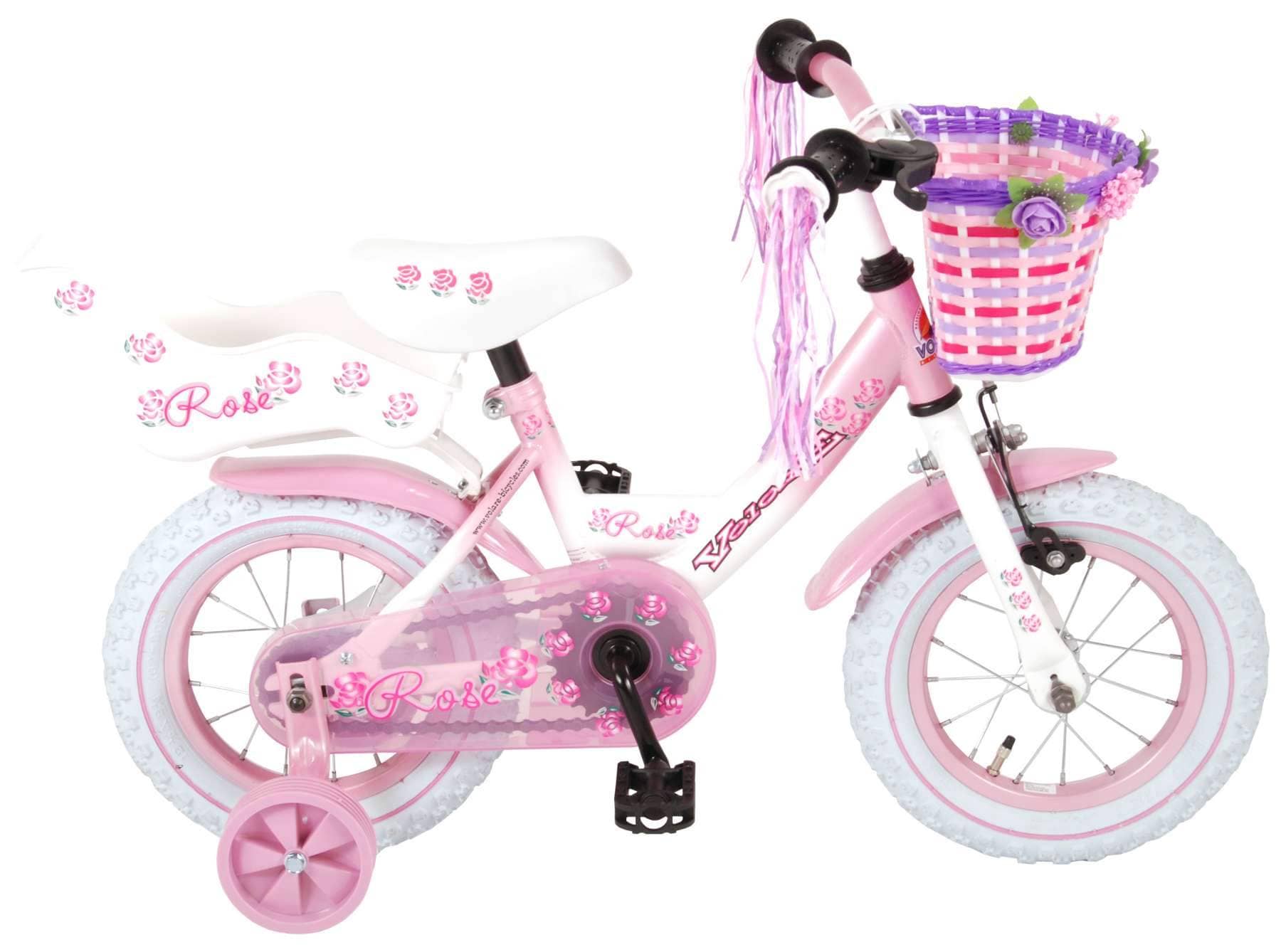 Volare Rose 12 Inch Meisjes Kinderfiets Roze