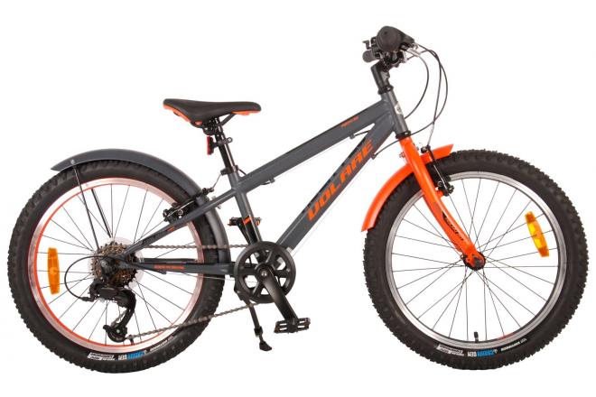 Volare Rocky V6 20 Inch Jongens Kinderfiets Grey Orange
