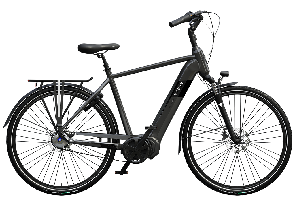 Vyber Ride S1 Pro Belt 2023 Heren Elektrische Fiets Shiny Pearl Grey 61 Cm