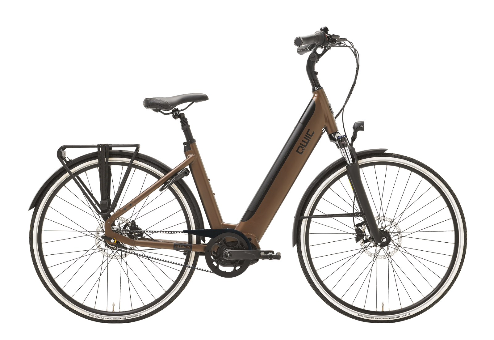 Qwic Premium I MN7+ Belt Lage Instap Walnut Brown L