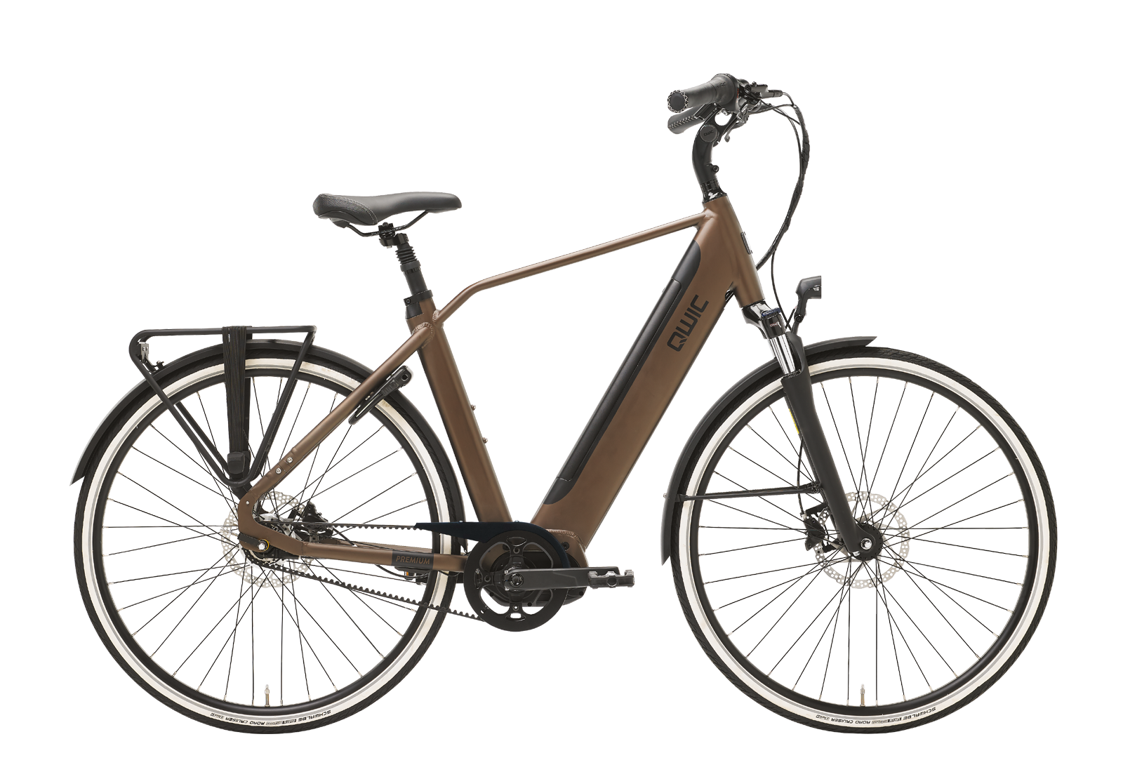 Qwic Premium I MN7+ Belt Herenfiets Walnut Brown L