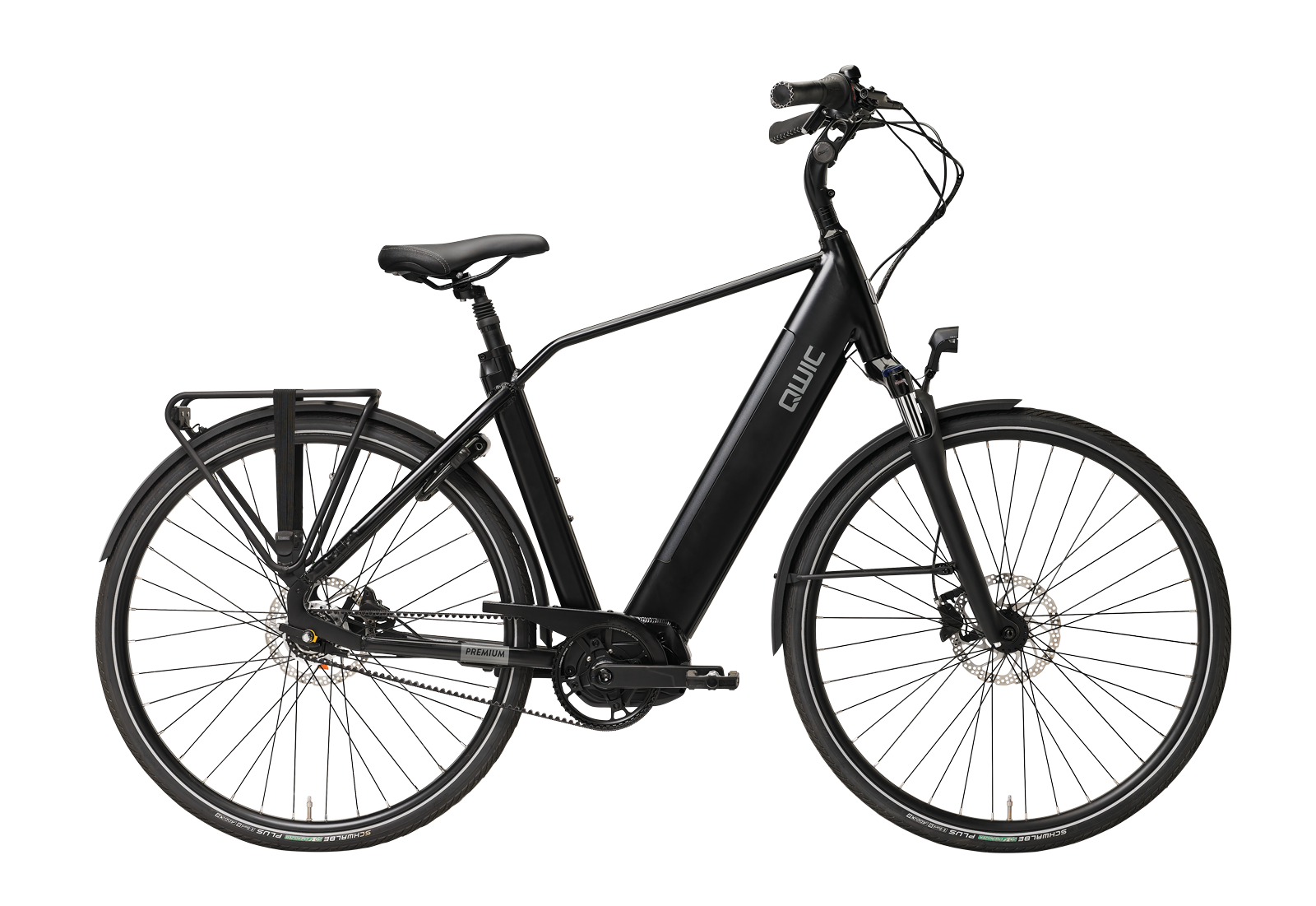 Qwic Premium I MN7+ Belt Herenfiets Charcoal Black XL