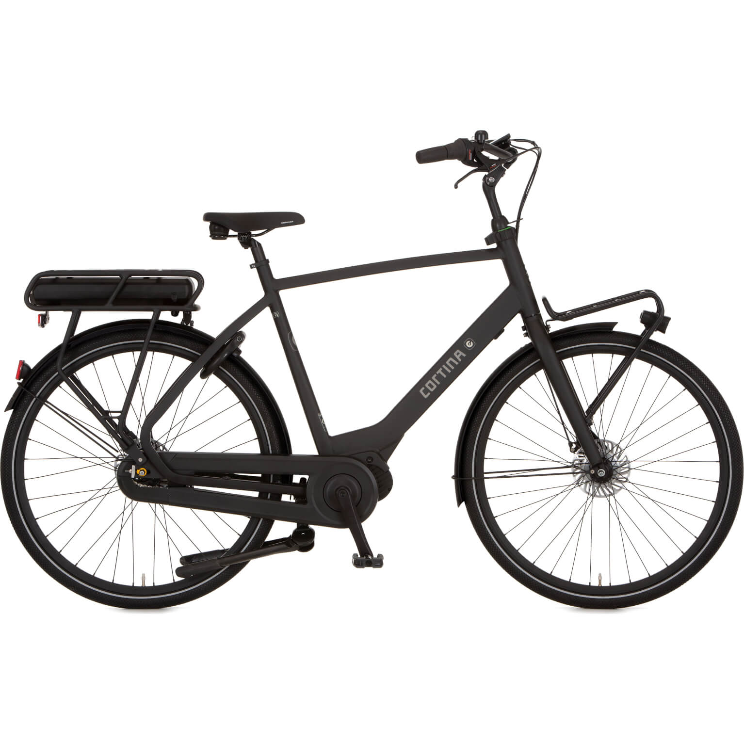 Cortina E-Common Herenfiets 56 cm Jet Black Matt RB7 M300 43V