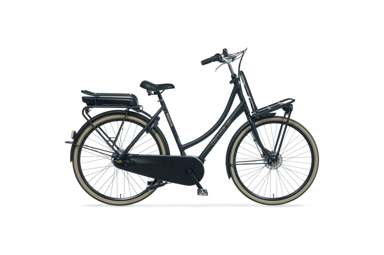 Cortina E-U4 Damesfiets 50 cm Jet Black Matt RB7 ActiveLine MM