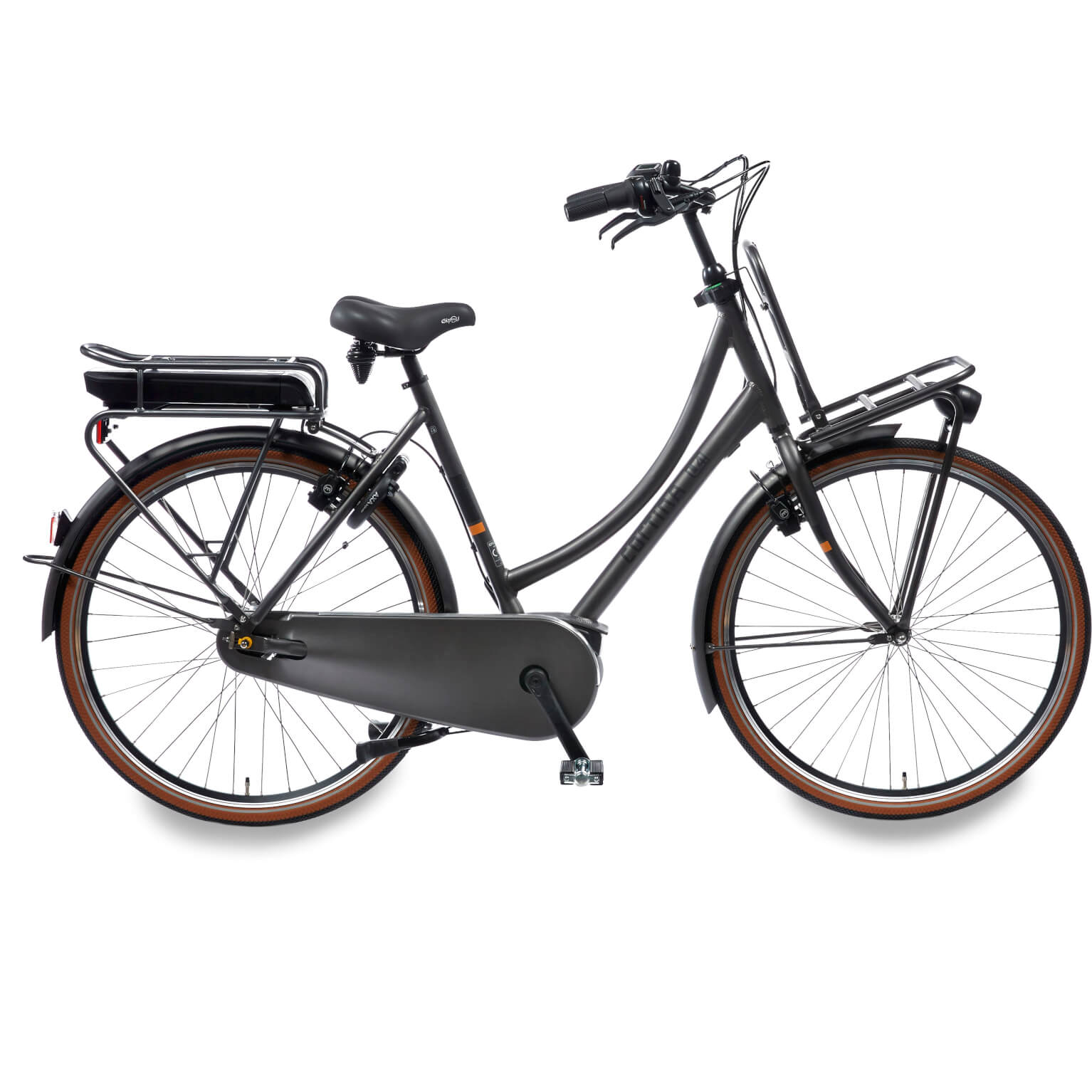 Cortina E-U4 Solid Damesfiets 57 cm Eclips Black Matt MHB7 Activeline Middenmotor