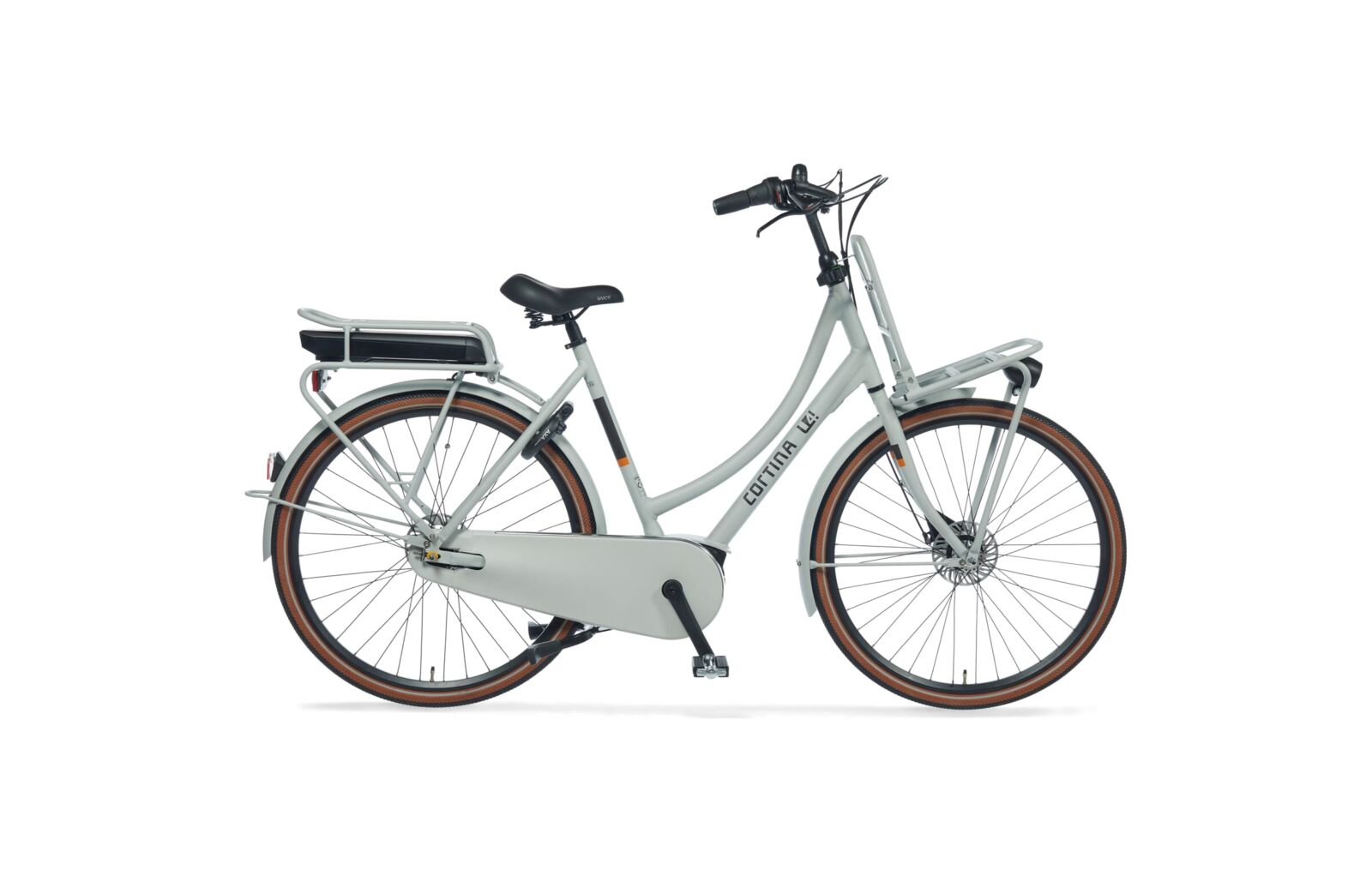 Cortina E-U4 Solid Damesfiets 57 cm Smooth Grey Matt RB7 ActiveLine MM